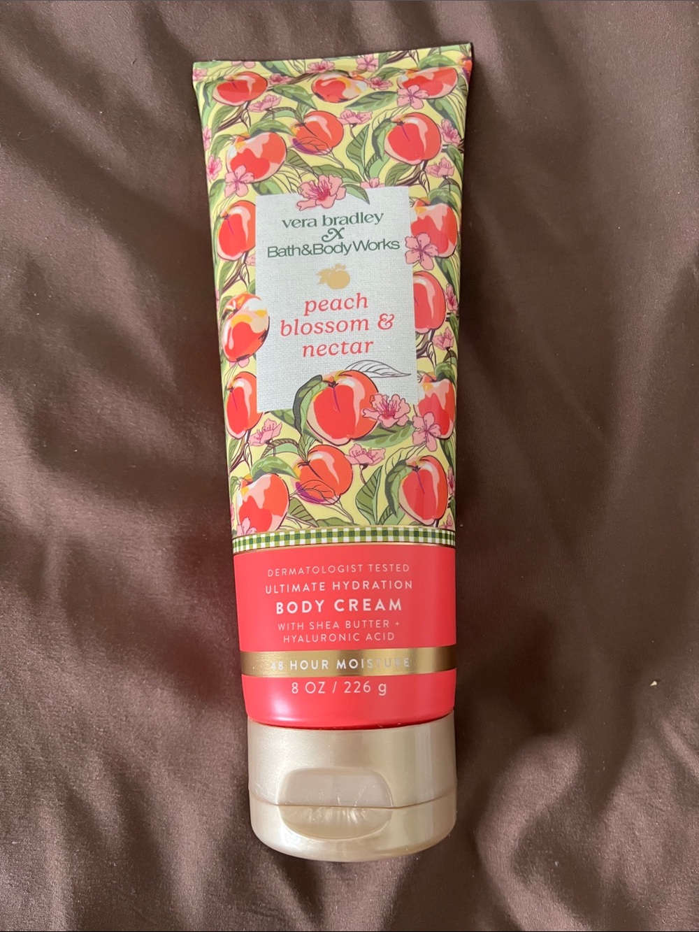 Vera Bradley & Bath and Bodyworks Peach Blossom & Nectar Body Cream NWT